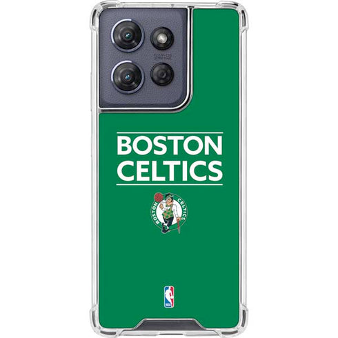 NBA Boston Celtics Standard - Green Moto G 5G (2025) Clear Case