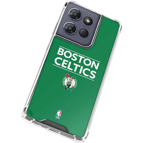 NBA Boston Celtics Standard - Green Moto G 5G (2025) Clear Case