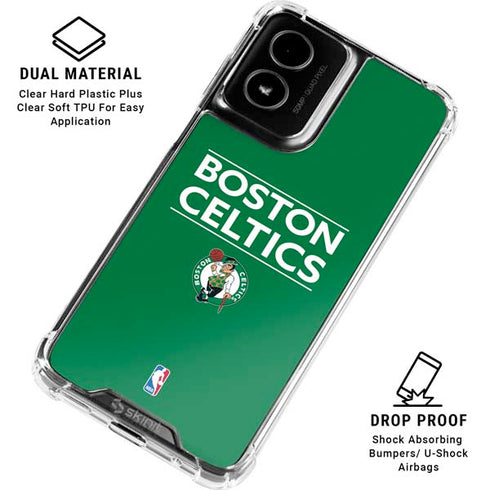 NBA Boston Celtics Standard - Green Moto G Power 5G (2024) Clear Case