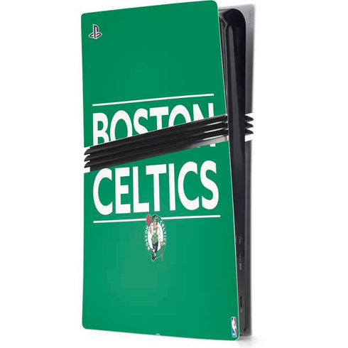 NBA Boston Celtics Standard - Green PS5 Pro Console Skin
