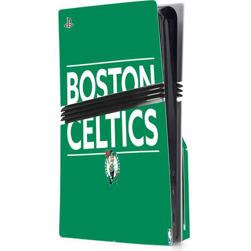 NBA Boston Celtics Standard - Green PS5 Pro Disk Console Skin