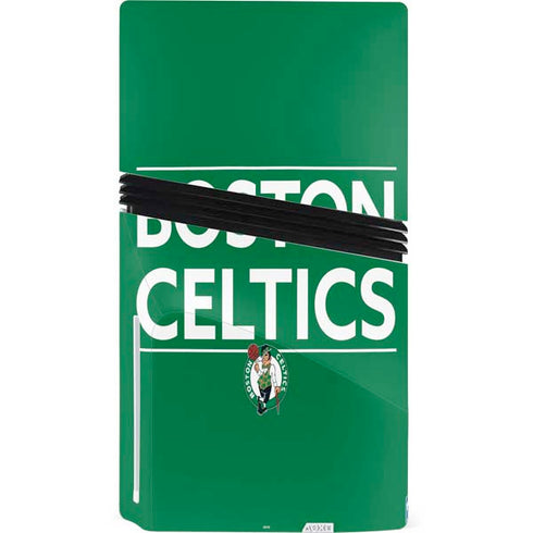 NBA Boston Celtics Standard - Green PS5 Pro Disk Console Skin