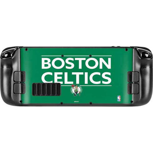 NBA Boston Celtics Standard - Green Steam Deck Handheld Gaming Computer Skin