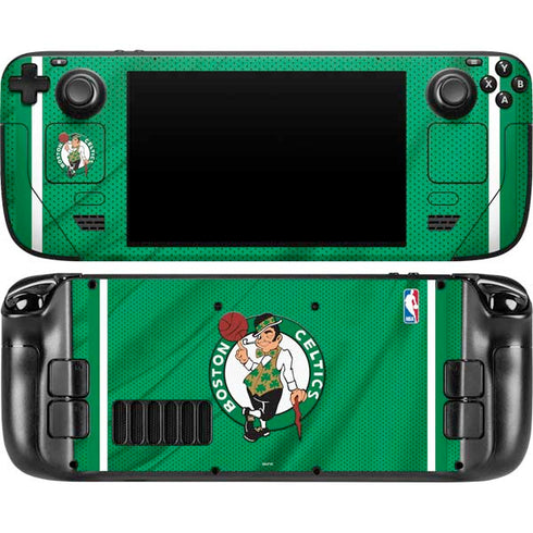 NBA Boston Celtics Steam Deck Handheld Gaming Computer OLED Skin