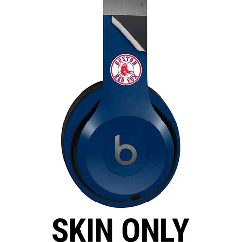 MLB Boston Red Sox - Solid Distressed Beats Solo 4 Wireless Headphones Skin