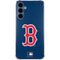 MLB Boston Red Sox - Solid Distressed Galaxy A35 5G Clear Case