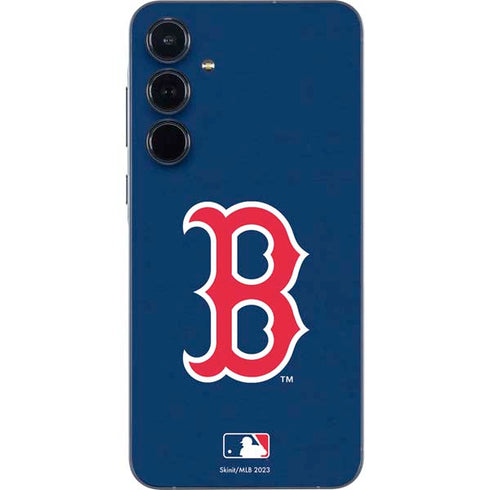 MLB Boston Red Sox - Solid Distressed Galaxy A35 5G Skin