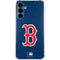 MLB Boston Red Sox - Solid Distressed Galaxy A55 5G Clear Case