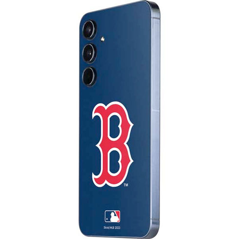 MLB Boston Red Sox - Solid Distressed Galaxy A55 5G Skin
