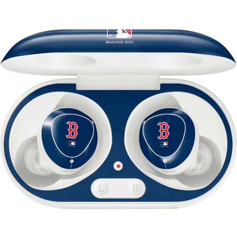 MLB Boston Red Sox - Solid Distressed Galaxy Buds Plus Skin