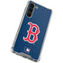 MLB Boston Red Sox - Solid Distressed Galaxy S24 FE Clear Case
