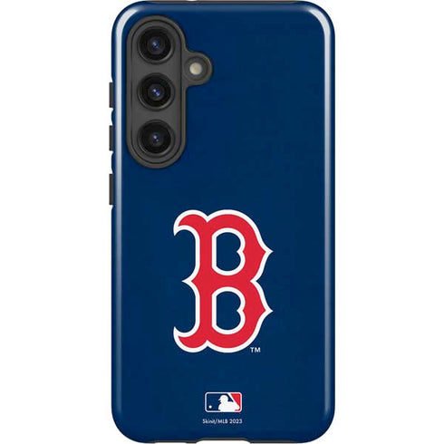 MLB Boston Red Sox - Solid Distressed Galaxy S25 Plus Impact Case