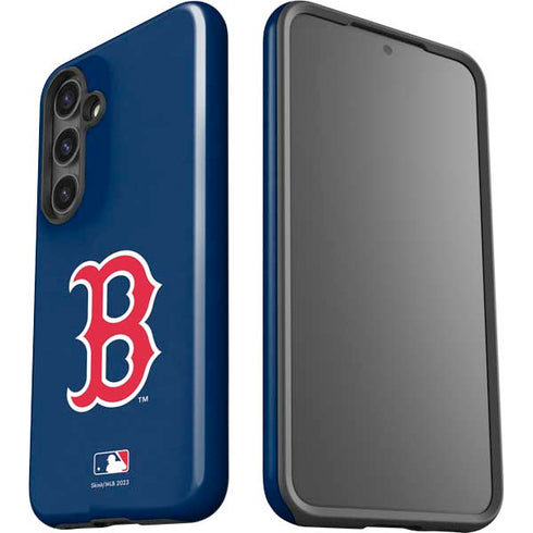 MLB Boston Red Sox - Solid Distressed Galaxy S25 Plus Impact Case
