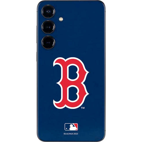 MLB Boston Red Sox - Solid Distressed Galaxy S25 Plus Skin