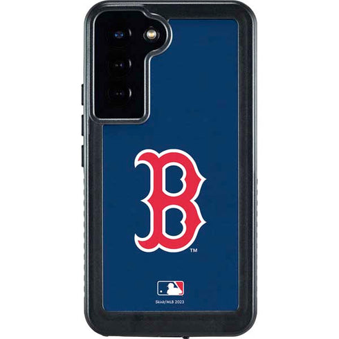 MLB Boston Red Sox - Solid Distressed Galaxy S24 Plus Waterproof Case