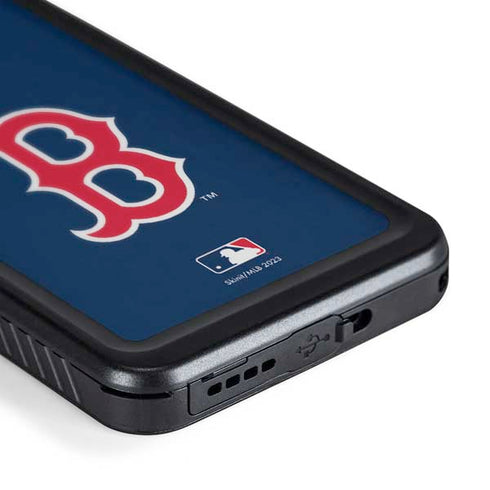 MLB Boston Red Sox - Solid Distressed Galaxy S24 Plus Waterproof Case