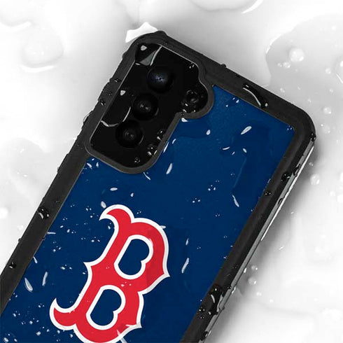 MLB Boston Red Sox - Solid Distressed Galaxy S24 Plus Waterproof Case