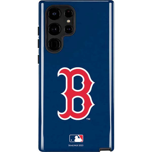 MLB Boston Red Sox - Solid Distressed Galaxy S25 Ultra Impact Case