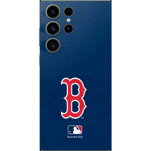 MLB Boston Red Sox - Solid Distressed Galaxy S25 Ultra Skin