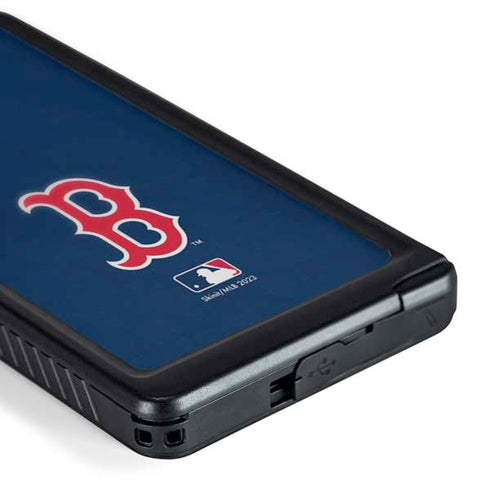 MLB Boston Red Sox - Solid Distressed Galaxy S24 Ultra Waterproof Case