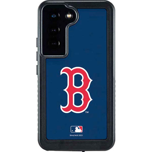 MLB Boston Red Sox - Solid Distressed Galaxy S24 Waterproof Case