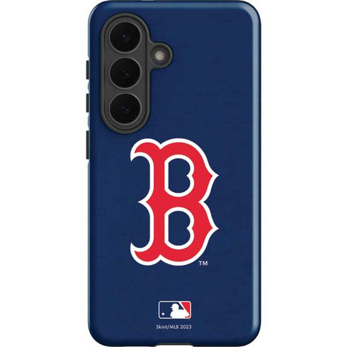 MLB Boston Red Sox - Solid Distressed Galaxy S26 Plus Impact Case