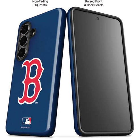 MLB Boston Red Sox - Solid Distressed Galaxy S26 Plus Impact Case