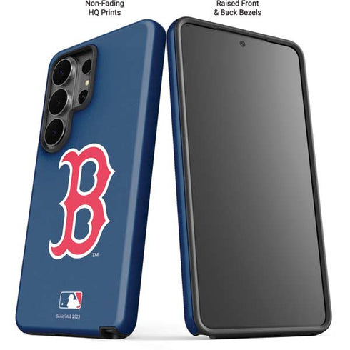 MLB Boston Red Sox - Solid Distressed Galaxy S26 Ultra Impact Case