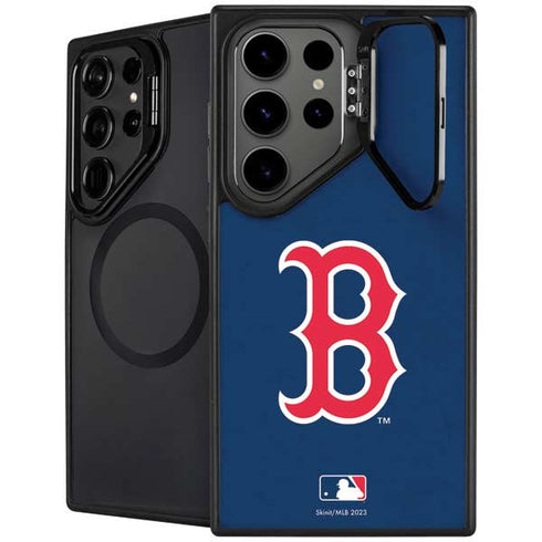 MLB Boston Red Sox - Solid Distressed Galaxy S26 Ultra Kickstand Case