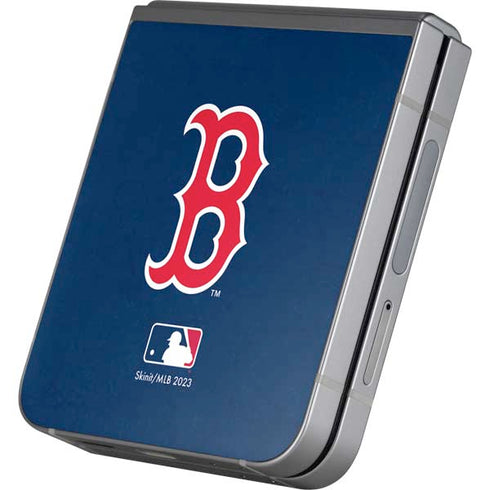 MLB Boston Red Sox - Solid Distressed Galaxy Z Flip6 Skin