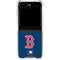 MLB Boston Red Sox - Solid Distressed Galaxy Z Flip6 Clear Case