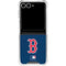 MLB Boston Red Sox - Solid Distressed Galaxy Z Flip7 Clear Case