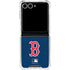 MLB Boston Red Sox - Solid Distressed Galaxy Z Flip7 Clear Case