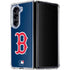 MLB Boston Red Sox - Solid Distressed Galaxy Z Fold5 5G Clear Case