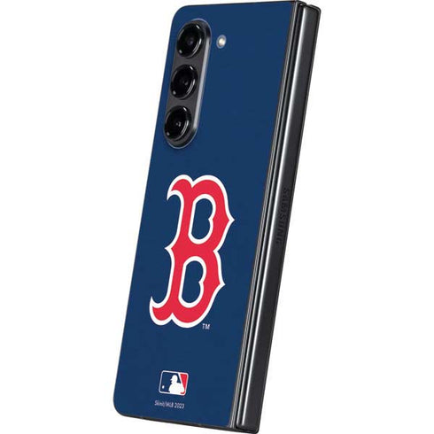 MLB Boston Red Sox - Solid Distressed Galaxy Z Fold5 5G Skin