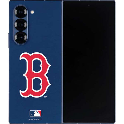 MLB Boston Red Sox - Solid Distressed Galaxy Z Fold6 Skin