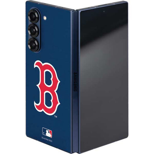MLB Boston Red Sox - Solid Distressed Galaxy Z Fold6 Skin