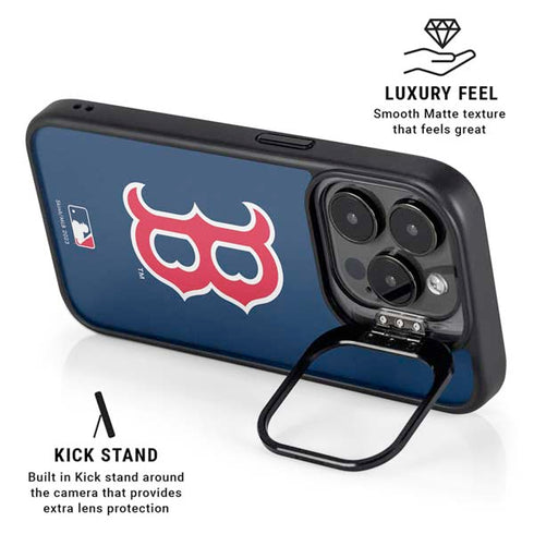 MLB Boston Red Sox - Solid Distressed iPhone 13 Pro Kickstand Case