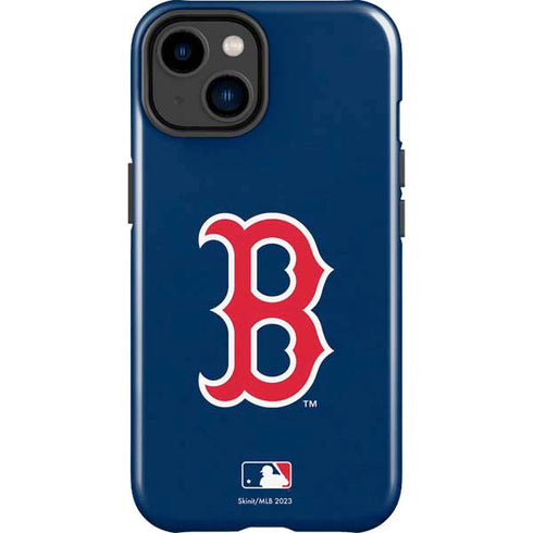 MLB Boston Red Sox - Solid Distressed iPhone 15 Impact Case