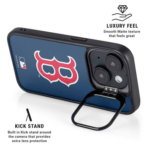 MLB Boston Red Sox - Solid Distressed iPhone 15 Kickstand Case