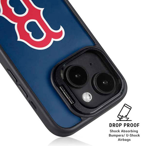 MLB Boston Red Sox - Solid Distressed iPhone 15 Kickstand Case