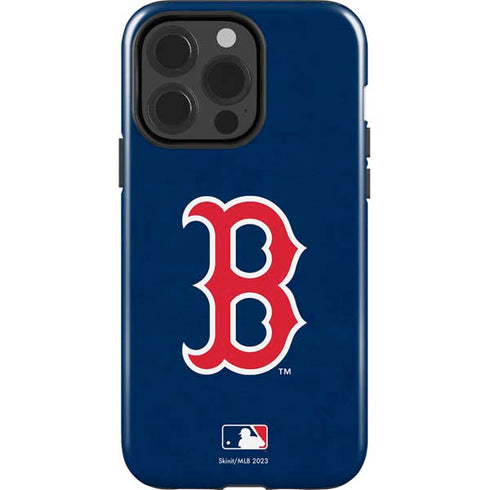 MLB Boston Red Sox - Solid Distressed iPhone 15 Pro Impact Case