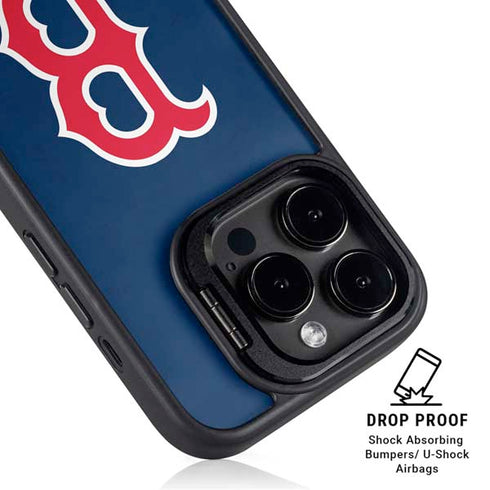 MLB Boston Red Sox - Solid Distressed iPhone 15 Pro Max Kickstand Case