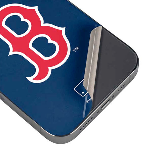 MLB Boston Red Sox - Solid Distressed iPhone 15 Pro Max Skin