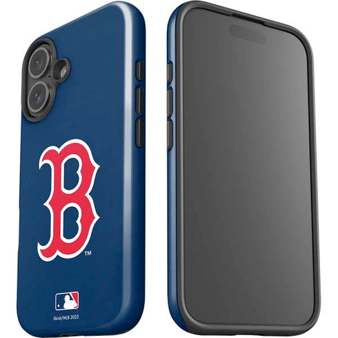 MLB Boston Red Sox - Solid Distressed iPhone 16 Impact Case