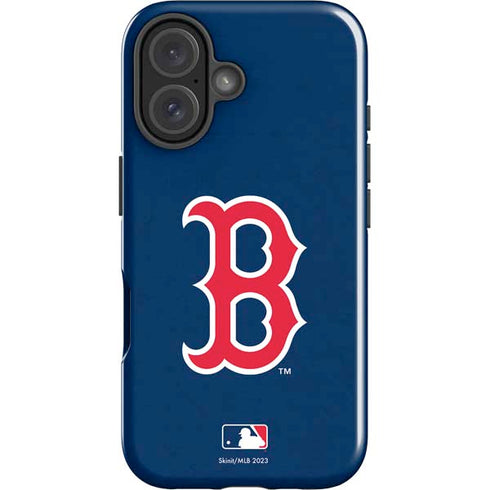 MLB Boston Red Sox - Solid Distressed iPhone 16 Plus Impact Case