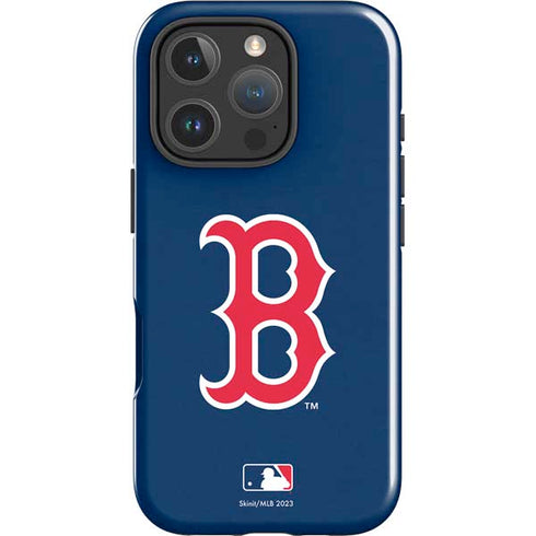 MLB Boston Red Sox - Solid Distressed iPhone 16 Pro Impact Case