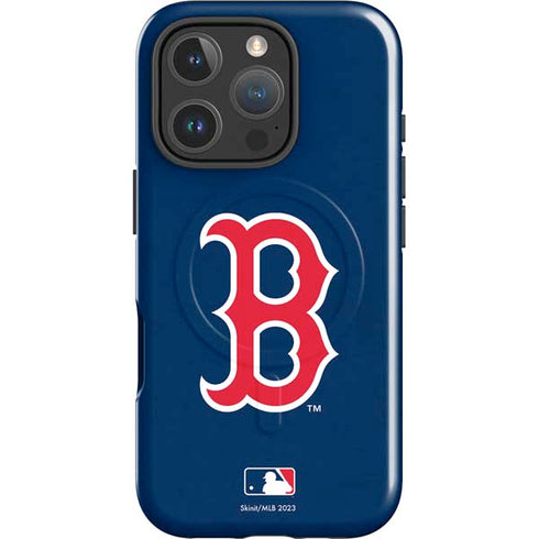 MLB Boston Red Sox - Solid Distressed iPhone 16 Pro Magsafe Impact Case