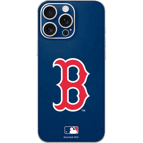 MLB Boston Red Sox - Solid Distressed iPhone 16 Pro Max Skin