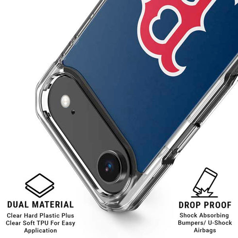 MLB Boston Red Sox - Solid Distressed iPhone 17 Air Clear Case